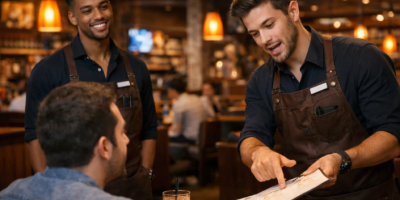 como ser um bom garçom, como abordar o cliente no restaurante, técnicas de atendimento em restaurante, como fidelizar clientes no restaurante, como vender mais no food servisse, experiência do cliente restaurante.